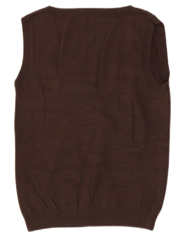 Vesta pentru femei Zara UK 12 Bumbac maro mediu