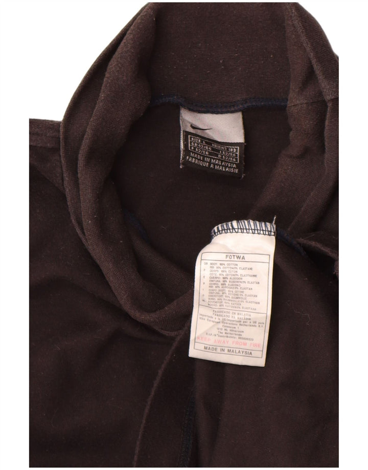 Top pentru bărbați Nike cu mânecă lungă UK 42/44 mare, negru, bumbac