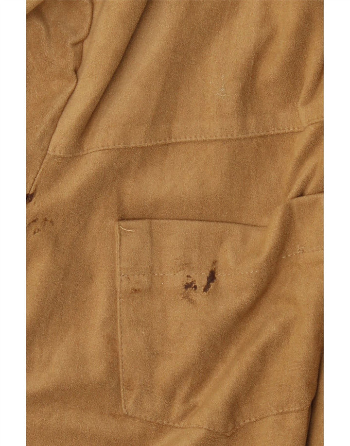 VINTAGE Womens Shirt UK 20 2XL Brown Polyester Vintage Vintage and Second-Hand Vintage from Messina Hembry 