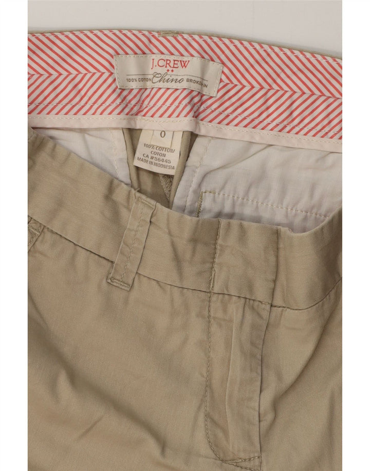 Pantaloni scurti chino pentru femei J. CREW US 0 XS W28 bumbac bej