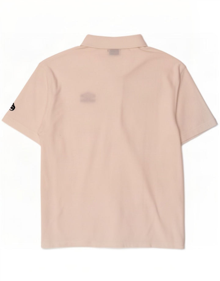 Cămașă polo pentru bărbați Umbro XL, poliester alb