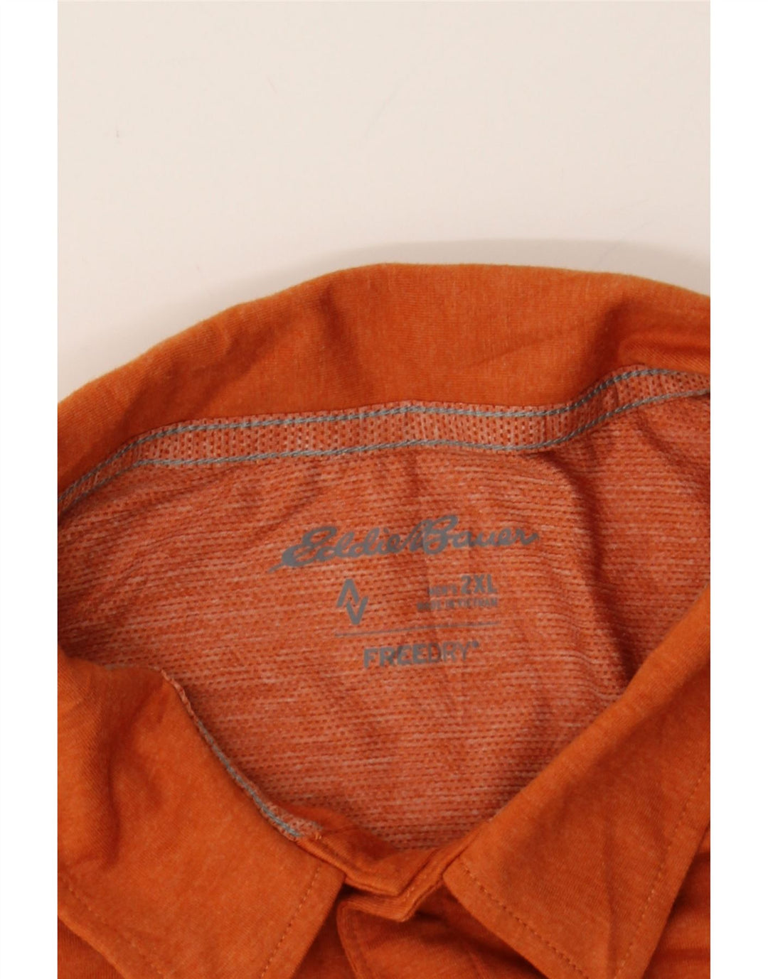 EDDIE BAUER Mens Polo Shirt 2XL Orange Cotton Vintage Eddie Bauer and Second-Hand Eddie Bauer from Messina Hembry 