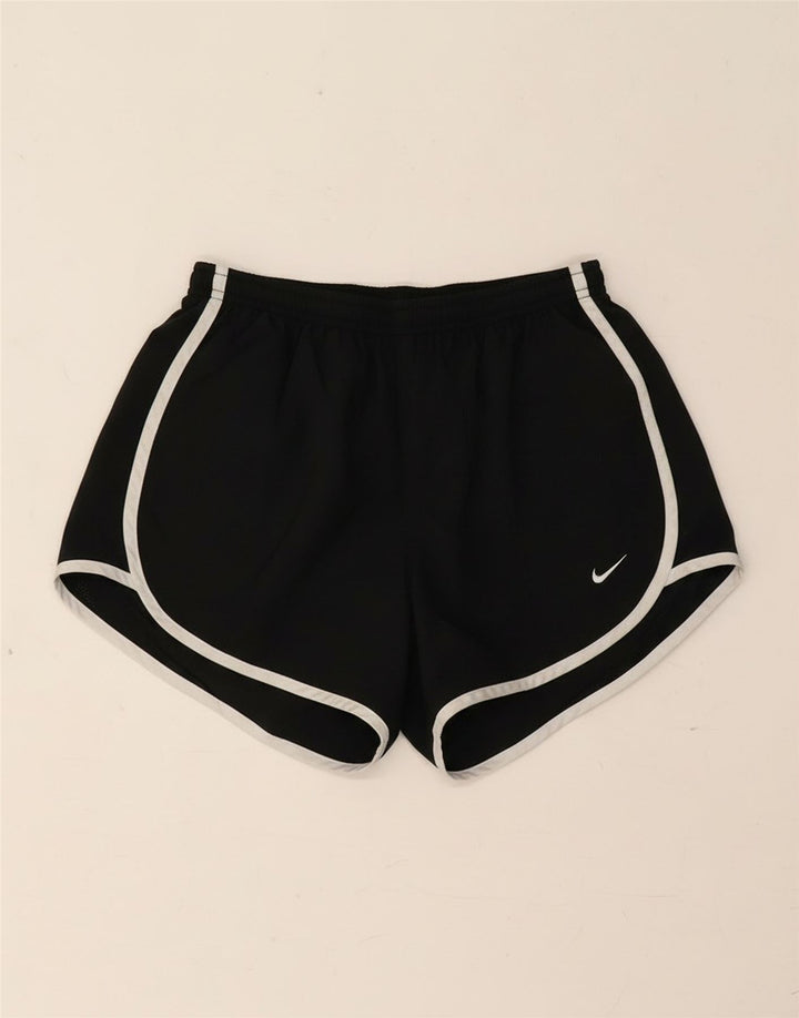 Pantaloni scurți sport Nike Dri Fit pentru femei UK 8 Small Negru Poliester