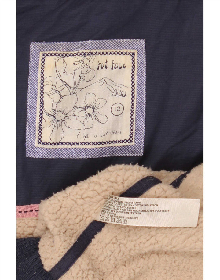 Gilet căptușit pentru femei Fat Face UK 12 Medium Bleumarin Poliester