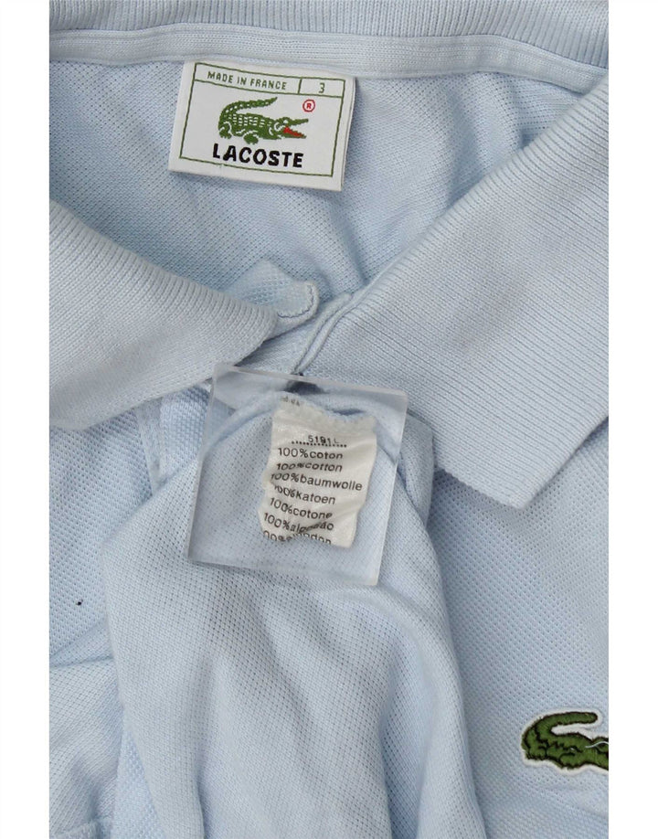 Tricou polo pentru bărbați Lacoste cu mânecă lungă, mărimea 3, bumbac albastru mic