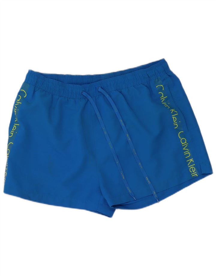 Pantaloni scurți de înot Calvin Klein pentru bărbați, XL, albastru, poliester