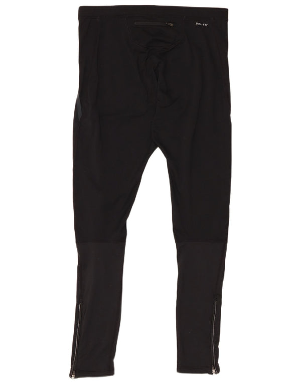 Leggings Dri Fit Nike pentru femei UK 16, mare, negru, poliester