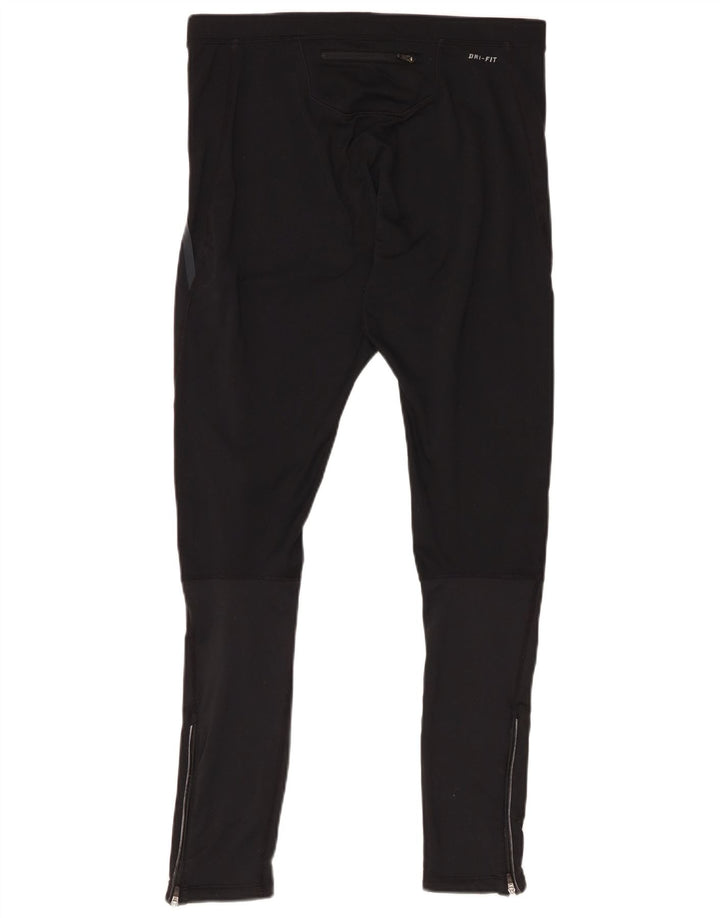 Leggings Dri Fit Nike pentru femei UK 16, mare, negru, poliester