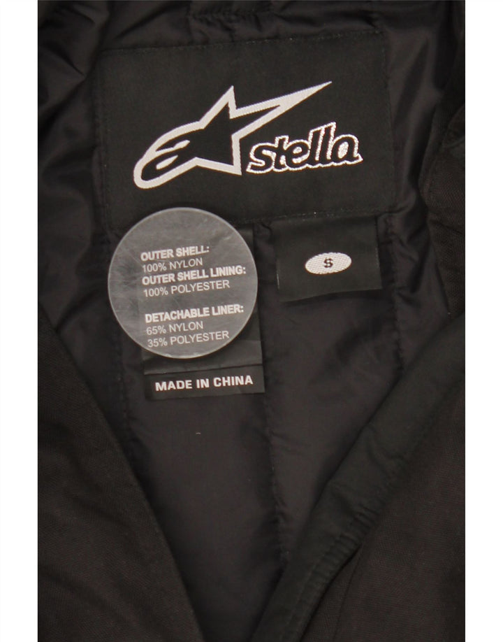 Jachetă pentru femei Stella Racer UK 10 Small Black Nylon