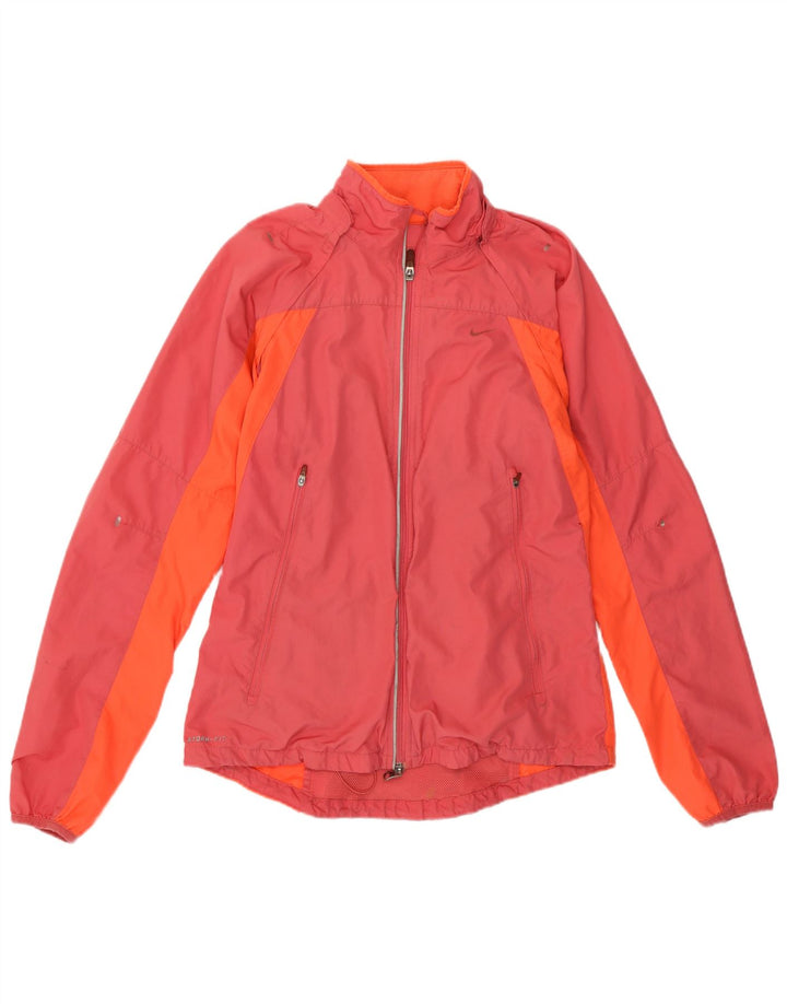 Jachetă de ploaie Nike Storm-Fit pentru femei UK 12 Roz mediu Poliester color bloc