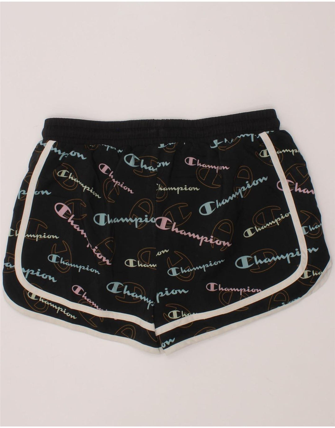 CHAMPION Girls Sport Shorts 14-15 Years Black Polyester Vintage Champion and Second-Hand Champion from Messina Hembry 
