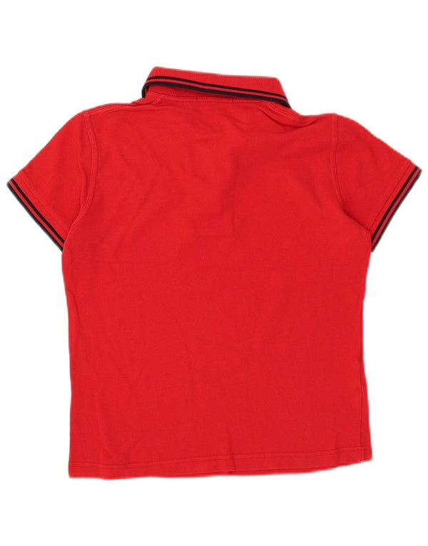 Fred Perry Tricou Polo Crop pentru femei UK 8 Small Red Bumbac