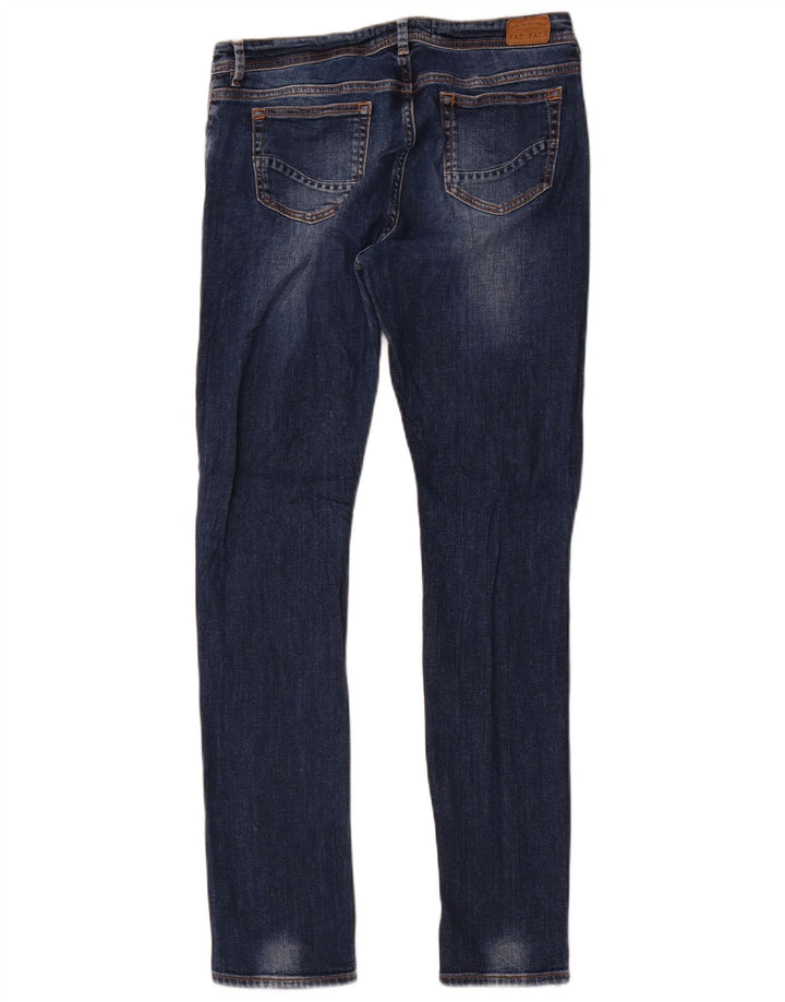 Fat Face Blugi subțiri pentru femei UK 12 Medium W30 L30 Albastru