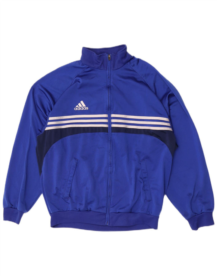 Jachetă de trening Adidas pentru bărbați Marea Britanie 44/46, mare, albastru, poliester