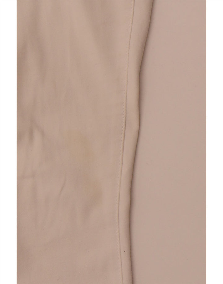 SUPERDRY Pantaloni chino subțiri pentru femei UK 12 Medium L32 L29 Bumbac alb