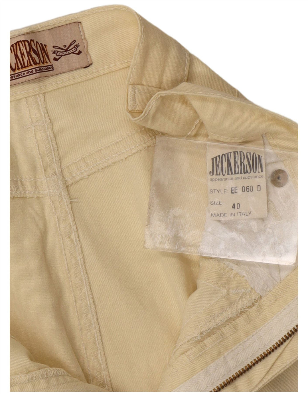 Pantaloni Capri pentru femei JECKERSON Mărimea 40 Small W26 Bumbac galben