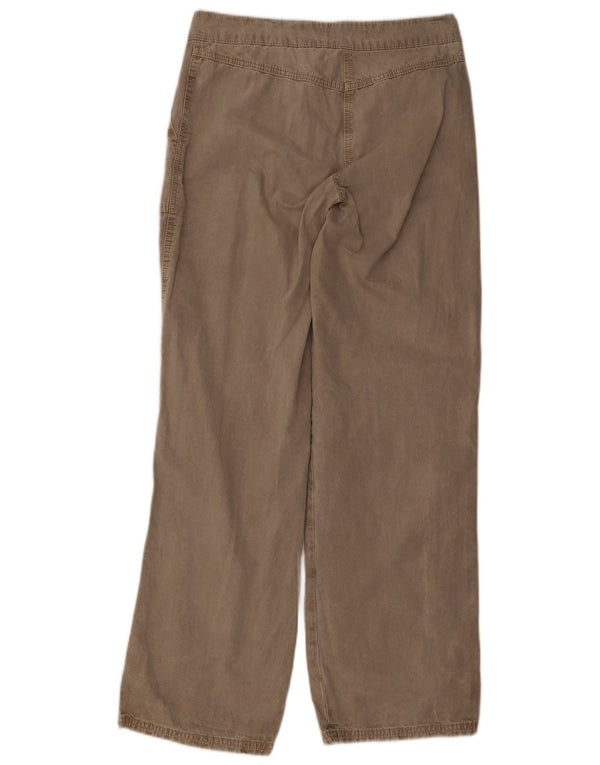 Pantaloni casual Topshop pentru femei, cu croiala lejeră, UK 10 Small W32 L32 Bej Bumbac