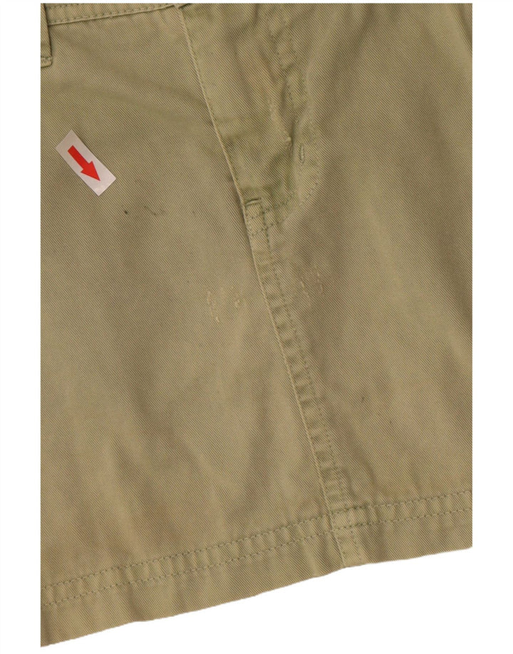 Fusta Cargo Mini Distressed pentru femei Roxy UK 8 Small W29 Kaki Bumbac