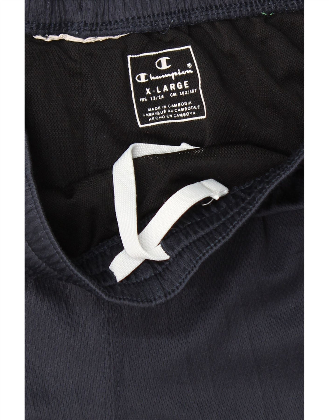 Pantaloni scurți sport grafic CHAMPION Băieți 13-14 ani XL Bleumarin