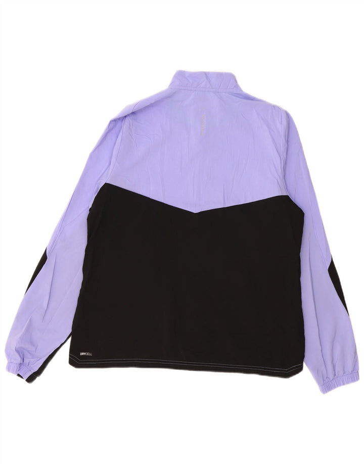 Jachetă de trening PUMA pentru femei UK 14 Poliester color bloc de culoare violet mediu