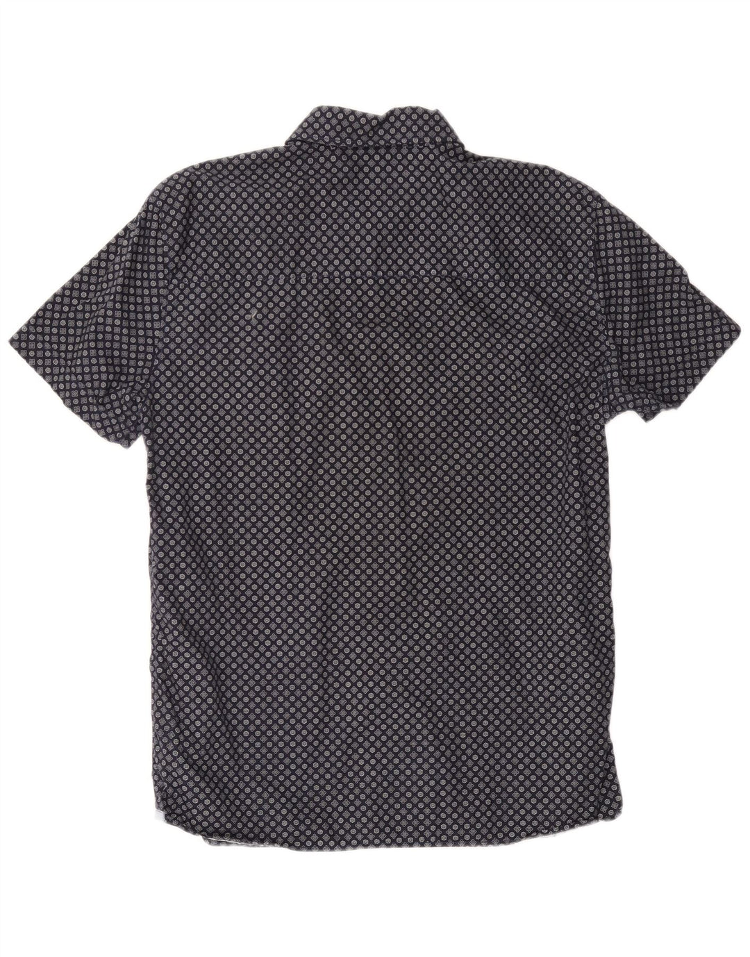 Cămașă cu mânecă scurtă pentru bărbați MUSTANG, slim fit, din bumbac floral, albastru bleumarin