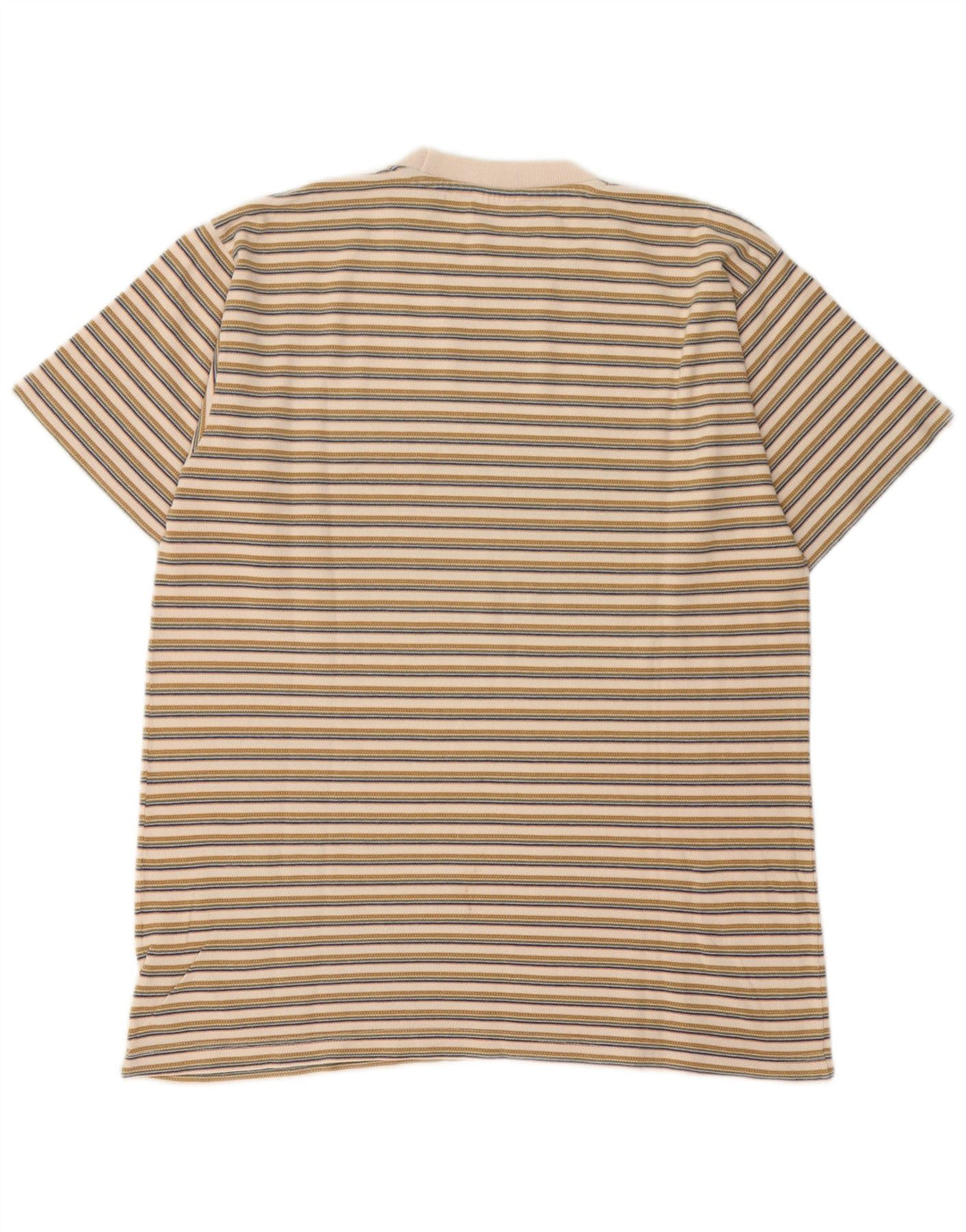 Tricou pentru bărbați Lee Top mare, bej, cu dungi din bumbac