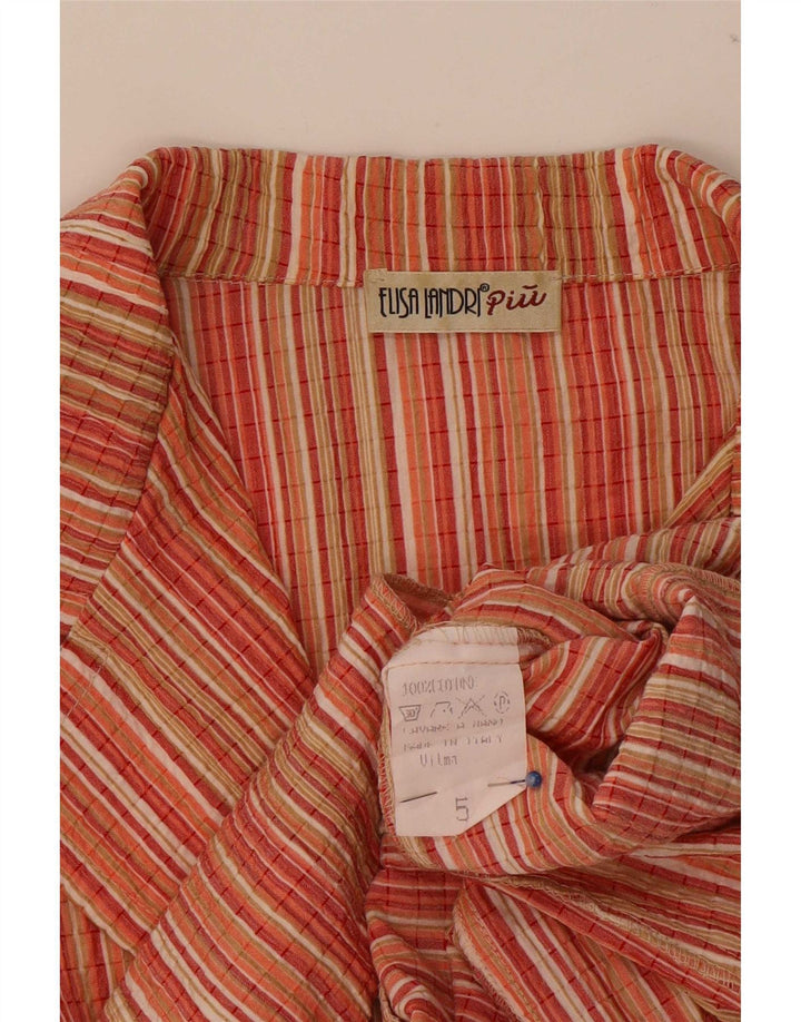 Elisa Landri Jachetă pentru femei supradimensionată cu 3 nasturi, UK 18 XL, multicoloră