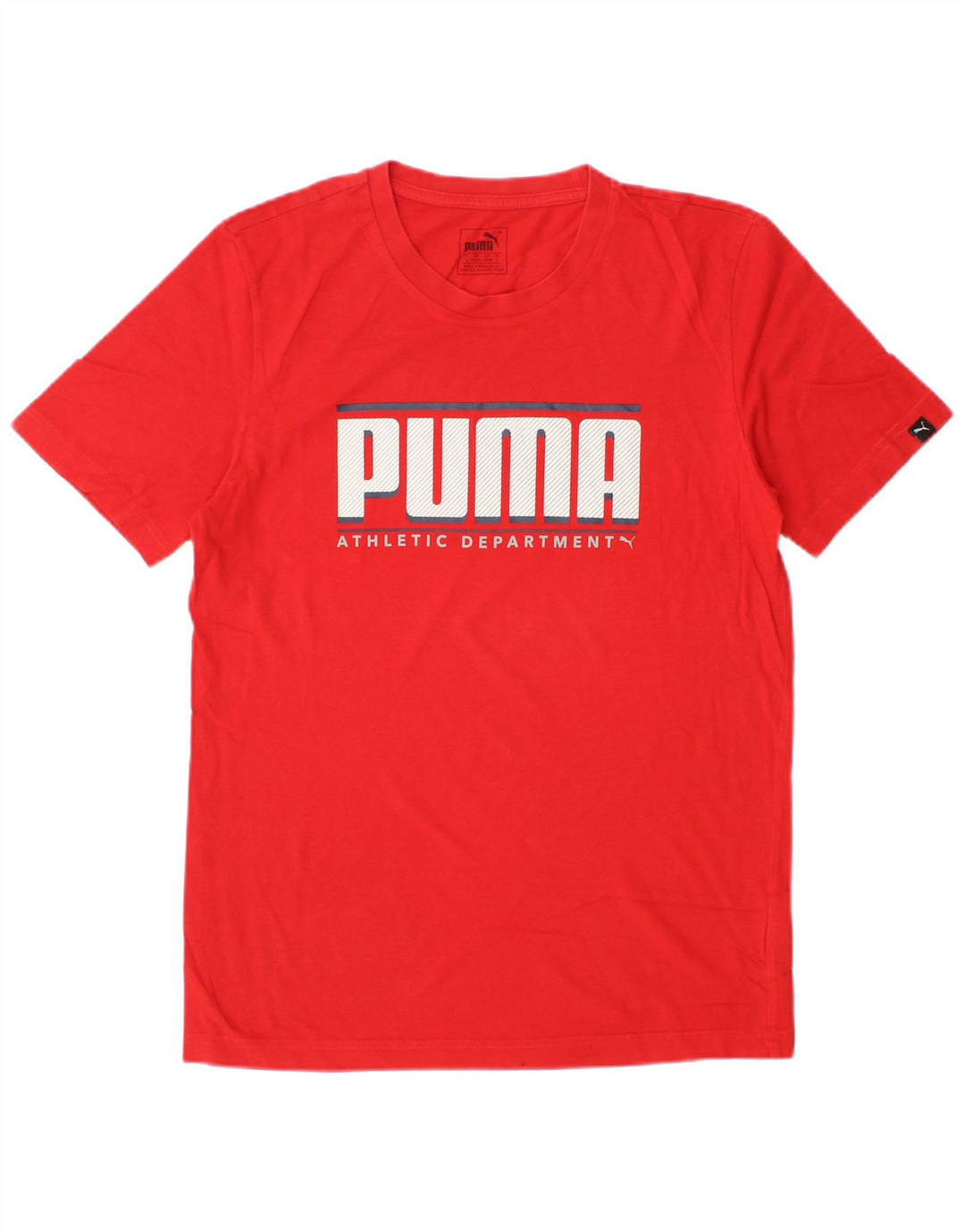 Tricou grafic Puma pentru bărbați Top mic, roșu, bumbac