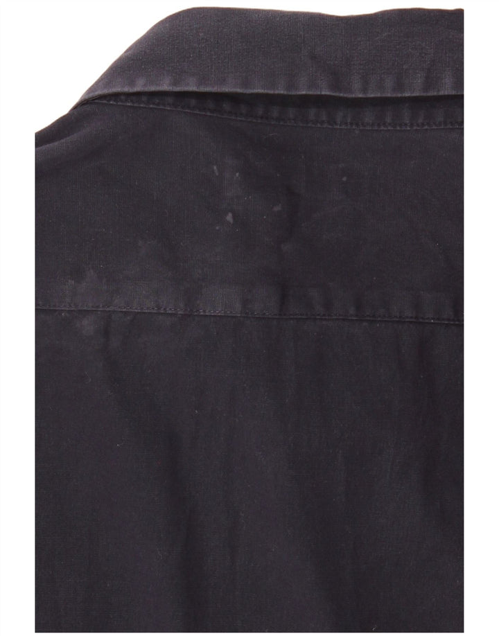 Cămașă pentru bărbați CALVIN KLEIN JEANS Bumbac mediu albastru bleumarin