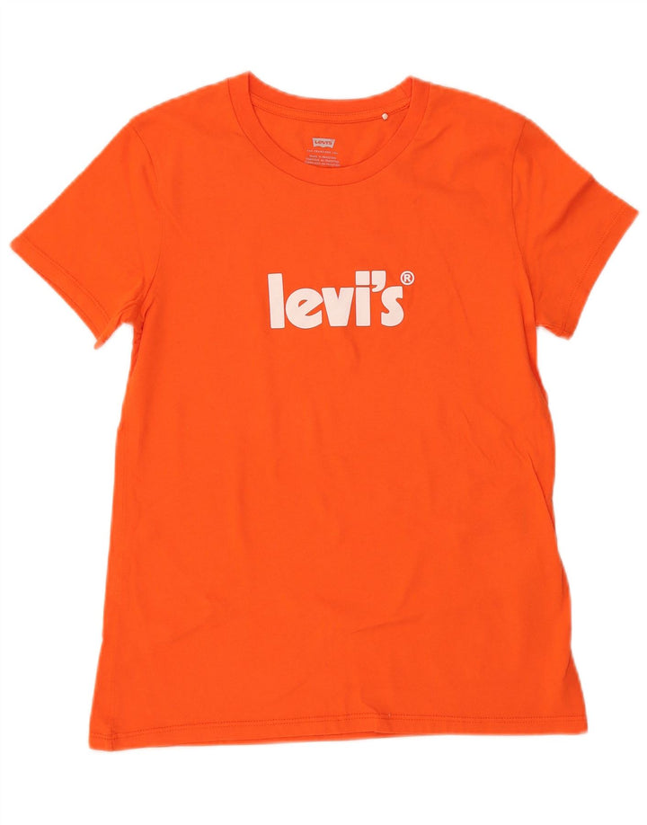 Tricou grafic pentru femei LEVI'S Top UK 6 XS Bumbac portocaliu
