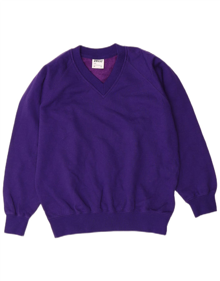 Pulover VINTAGE pentru bărbați UK 36 XS Violet Acrilic College