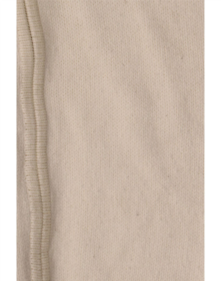 Pulover cardigan stretch pentru femei Marks & Spencer UK 16 Large White