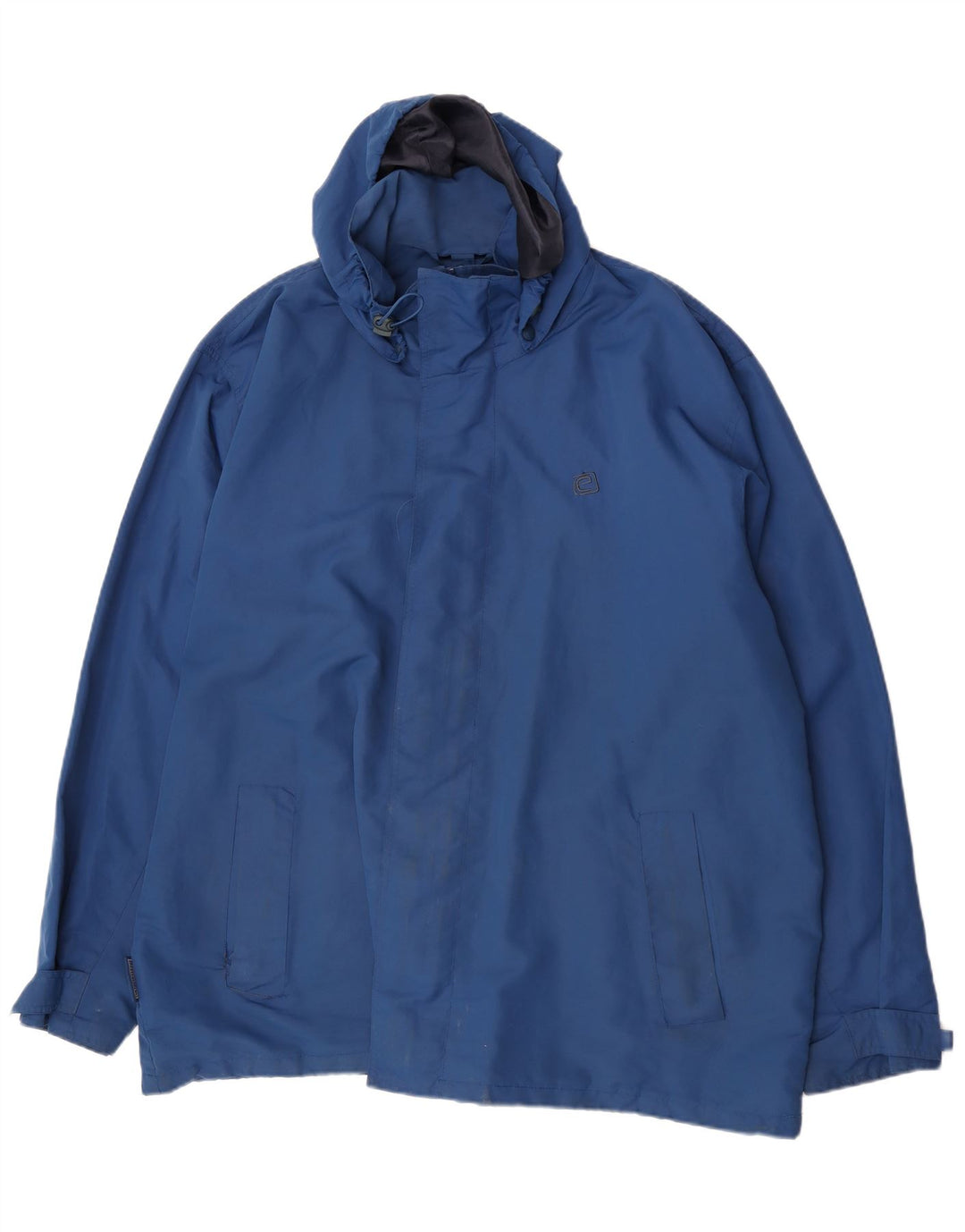 Jachetă de ploaie cu glugă pentru bărbați Mountain Essentials UK 46 3XL Blue Nylon