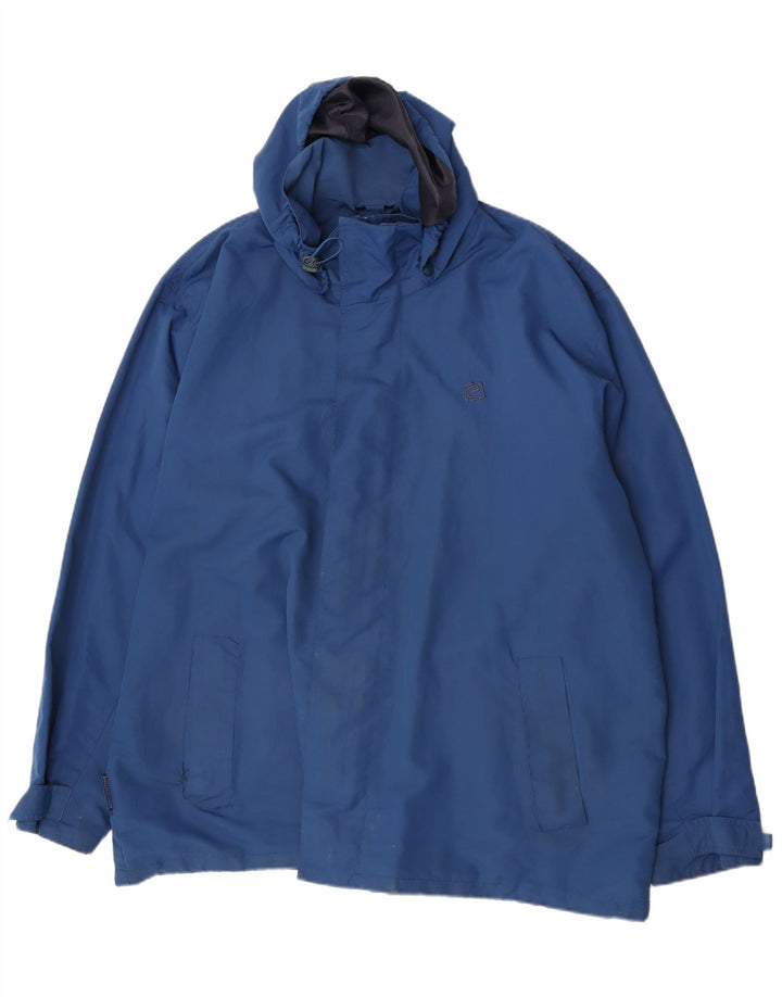 Jachetă de ploaie cu glugă pentru bărbați Mountain Essentials UK 46 3XL Blue Nylon