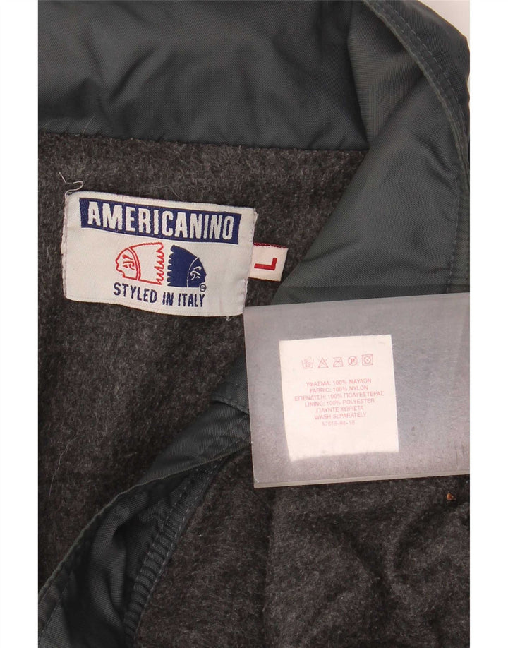 Americanino Bomber Jacket pentru bărbați UK 40, mare, negru, nailon
