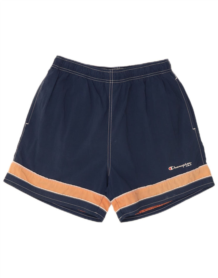 Pantaloni scurți de înot Champion pentru bărbați, mari, bleumarin, color block
