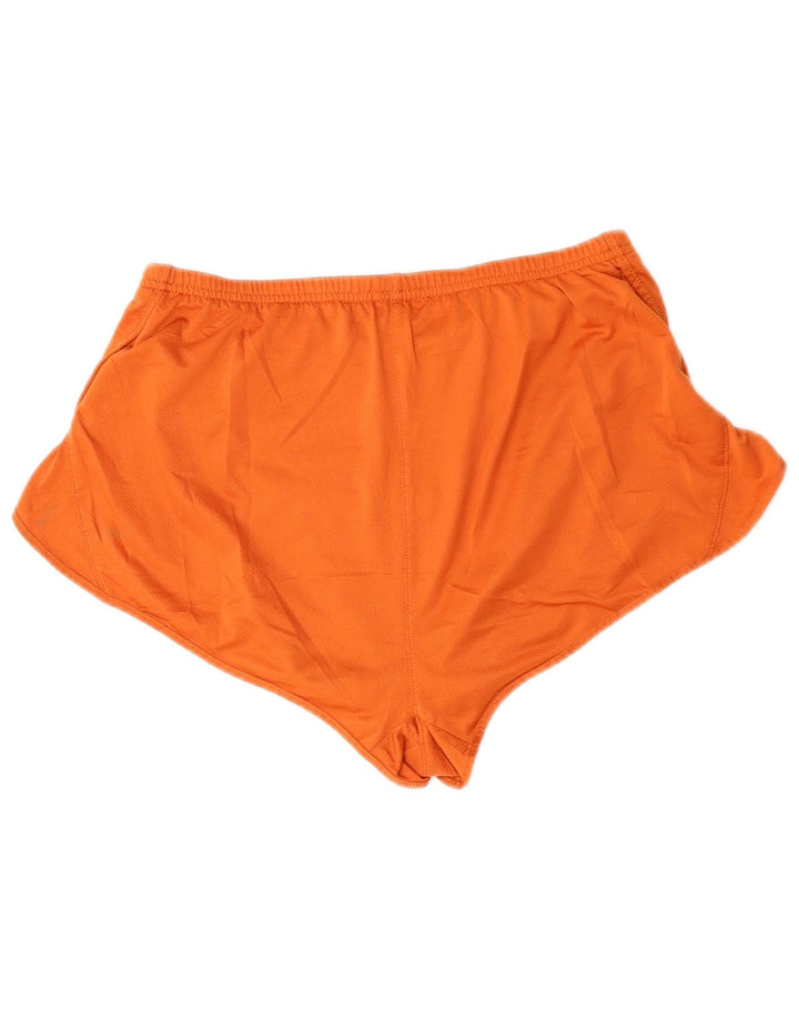 Pantaloni scurti sport pentru femei NIKE UK 12 Poliester portocaliu mediu
