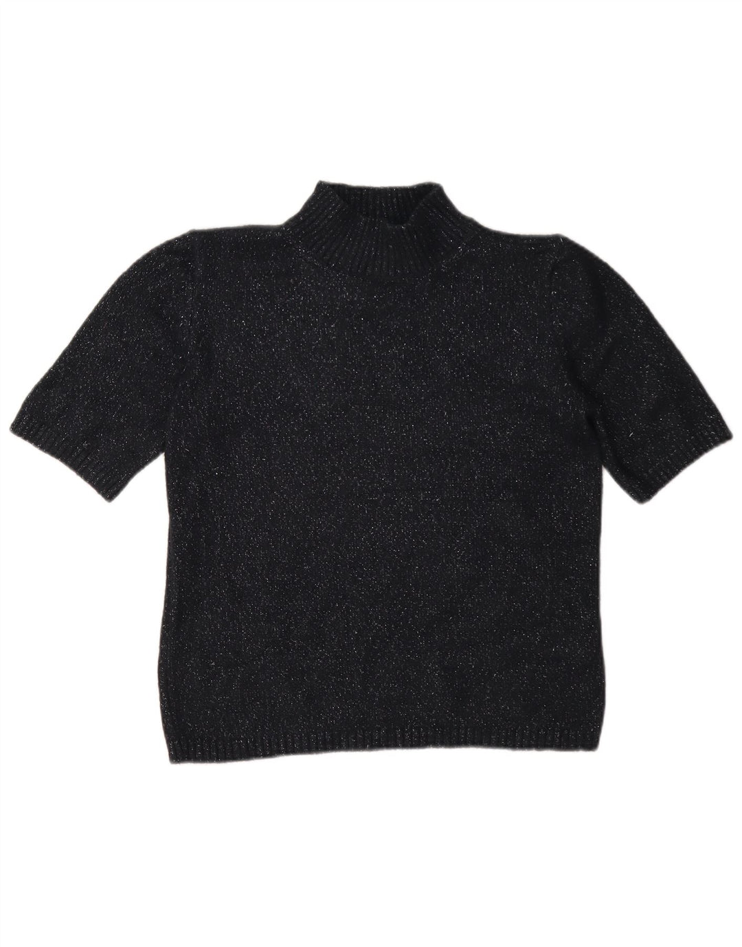 Pulover cu gât țestoasă pentru femei Marks & Spencer UK 10, mic, negru, pete