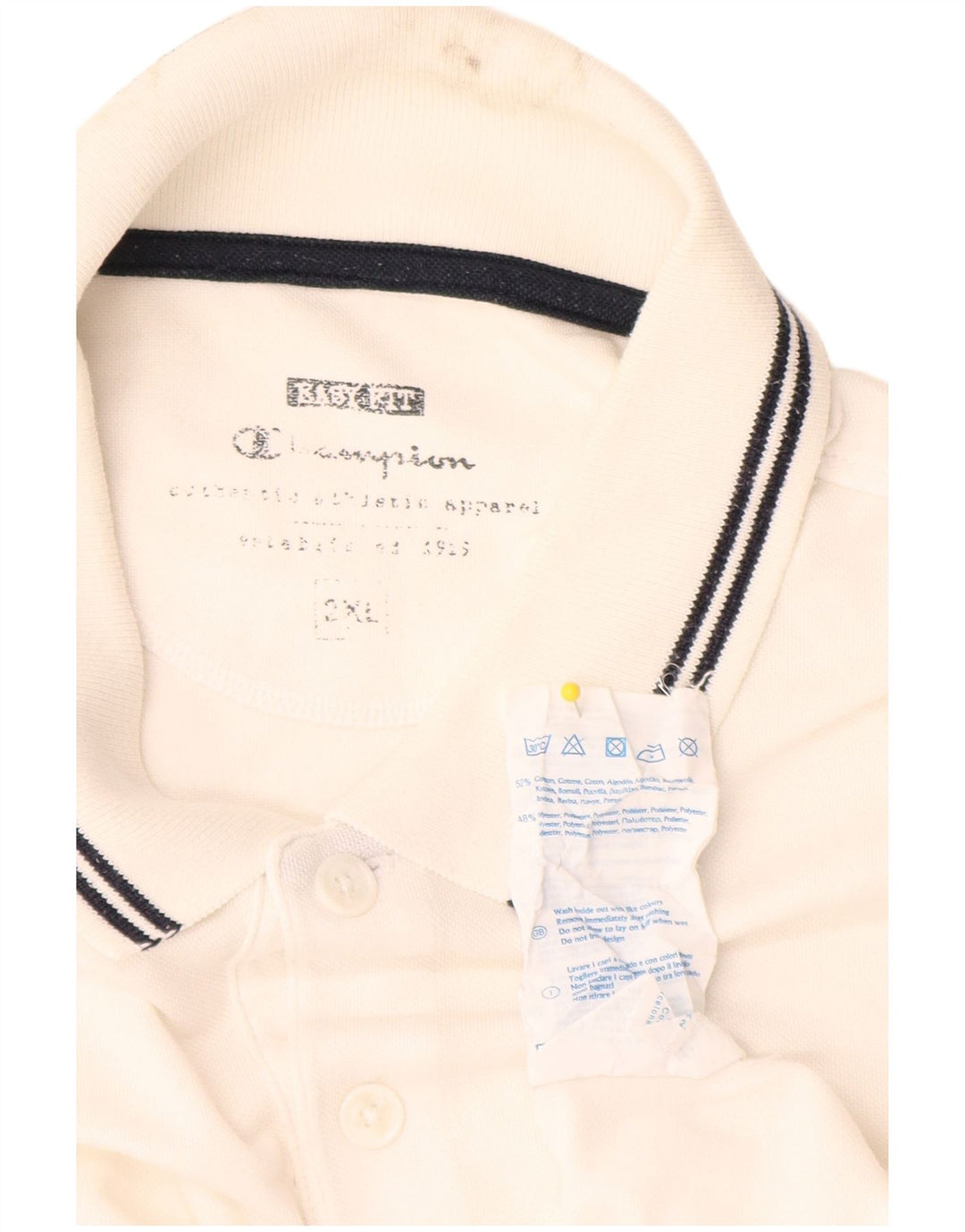 Tricou polo pentru bărbați Champion 2XL, bumbac alb