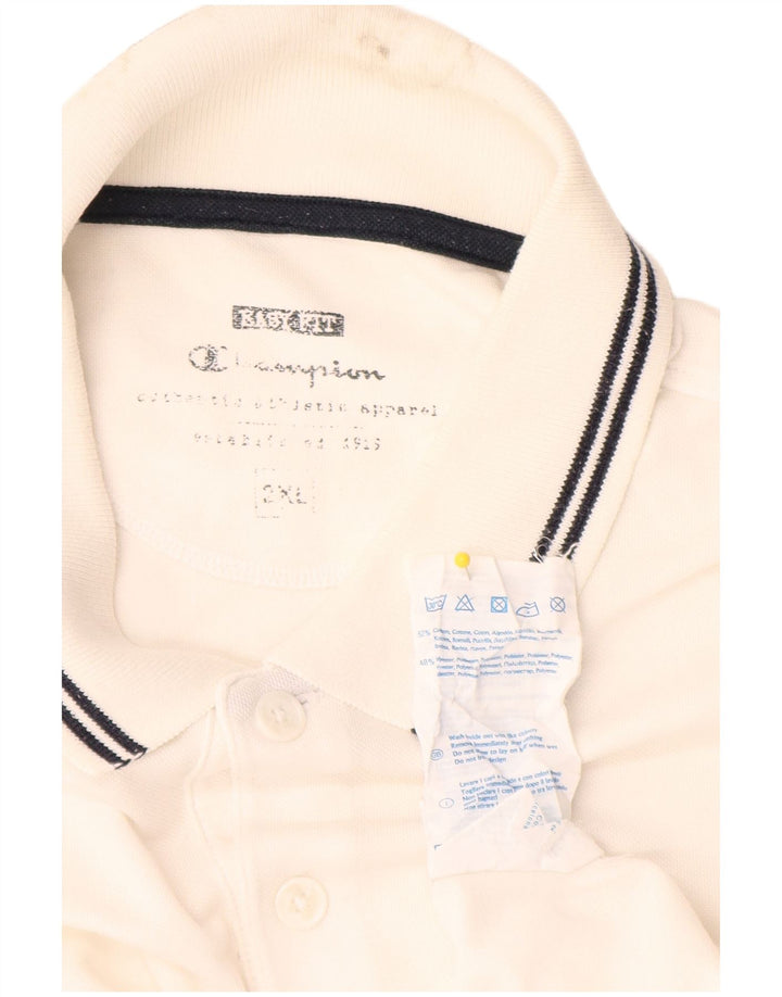 Tricou polo pentru bărbați Champion 2XL, bumbac alb