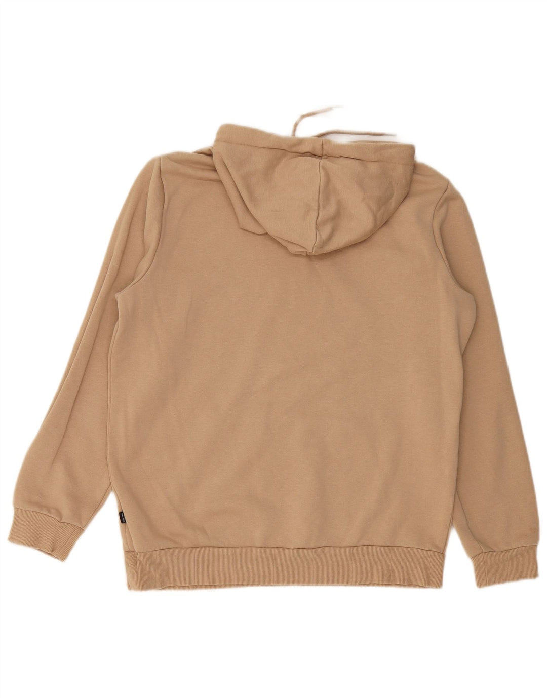 Pulover pentru bărbați PUMA cu glugă grafică, bumbac mediu bej