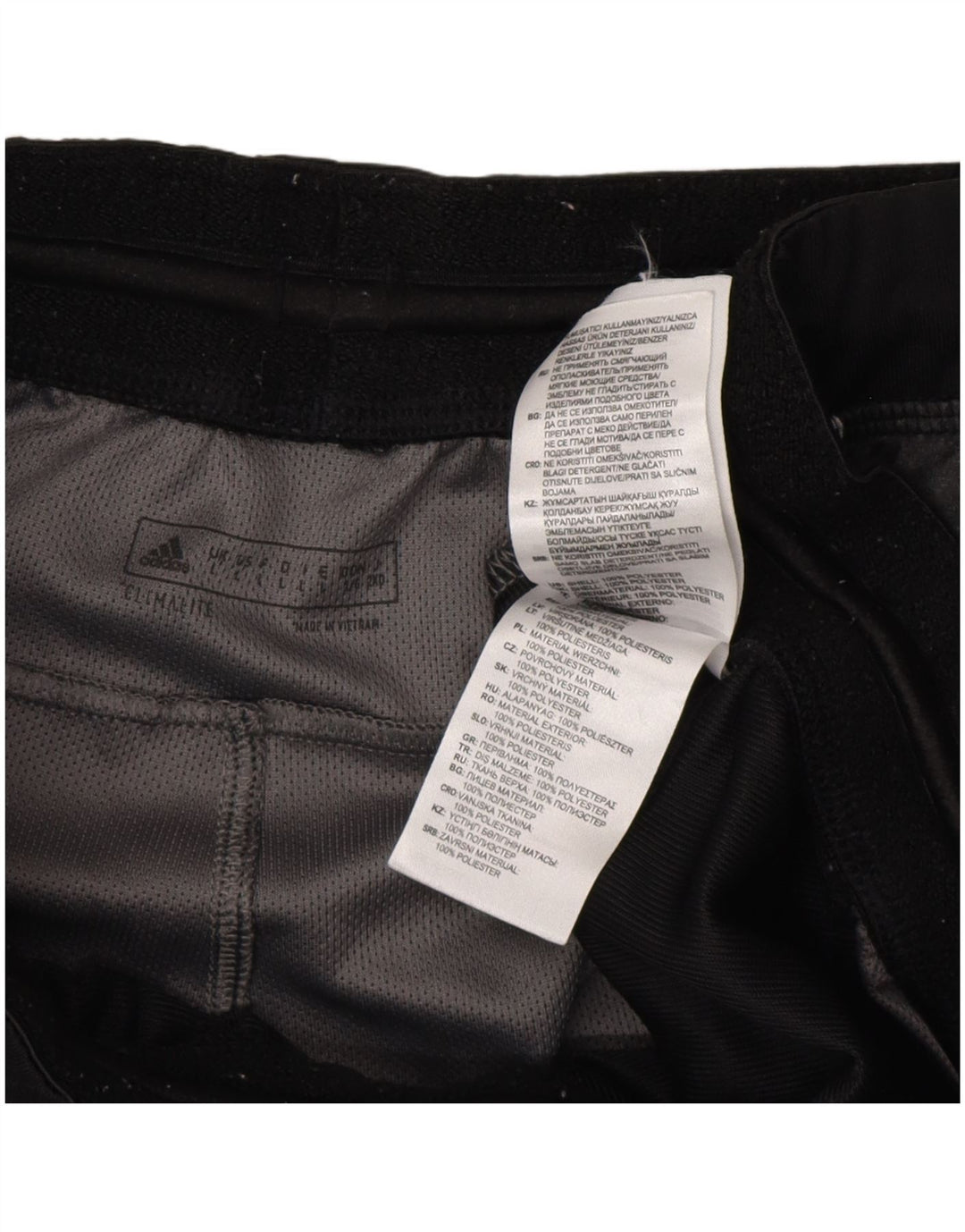 Pantaloni scurți sport Adidas Climalite pentru bărbați, mari, gri, poliester color bloc
