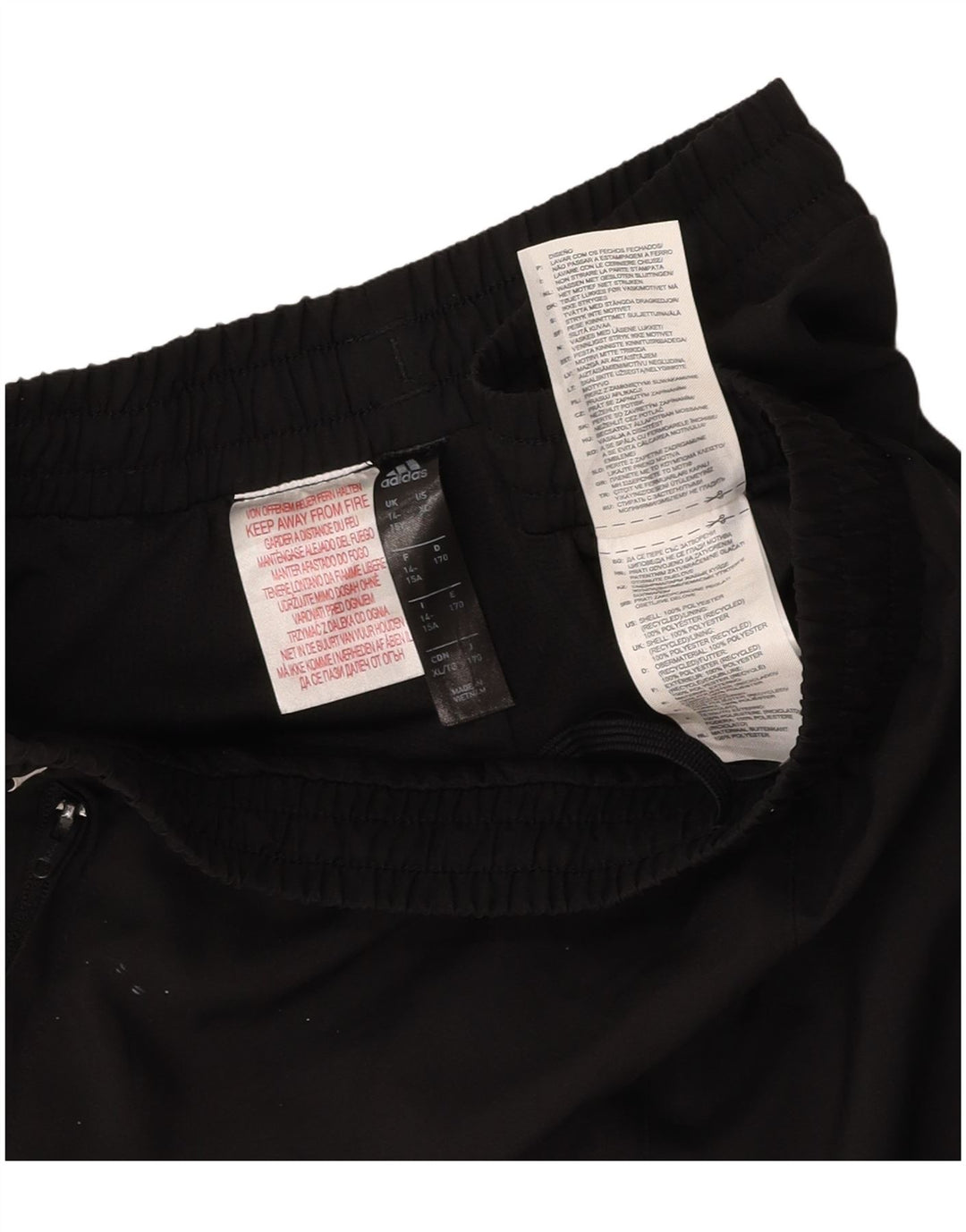 Pantaloni scurți sport Aeroready ADIDAS pentru fete 14-15 ani poliester negru