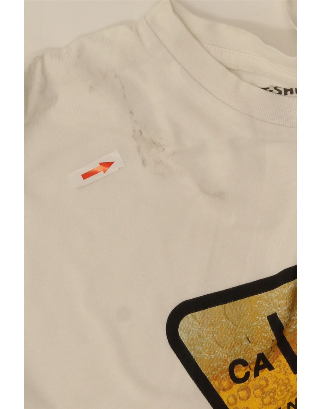 Tricou grafic Vans pentru bărbați Top mare din bumbac alb