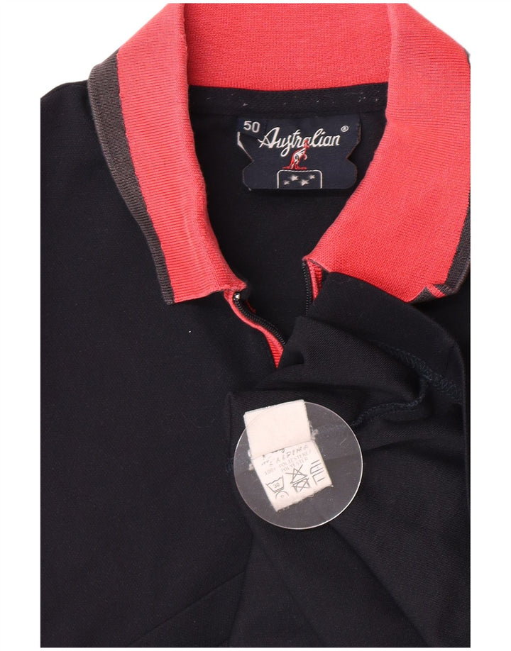 AUSTRALIAN L'ALPINA Tricou polo rugby pentru bărbați IT 50 Poliester mediu negru