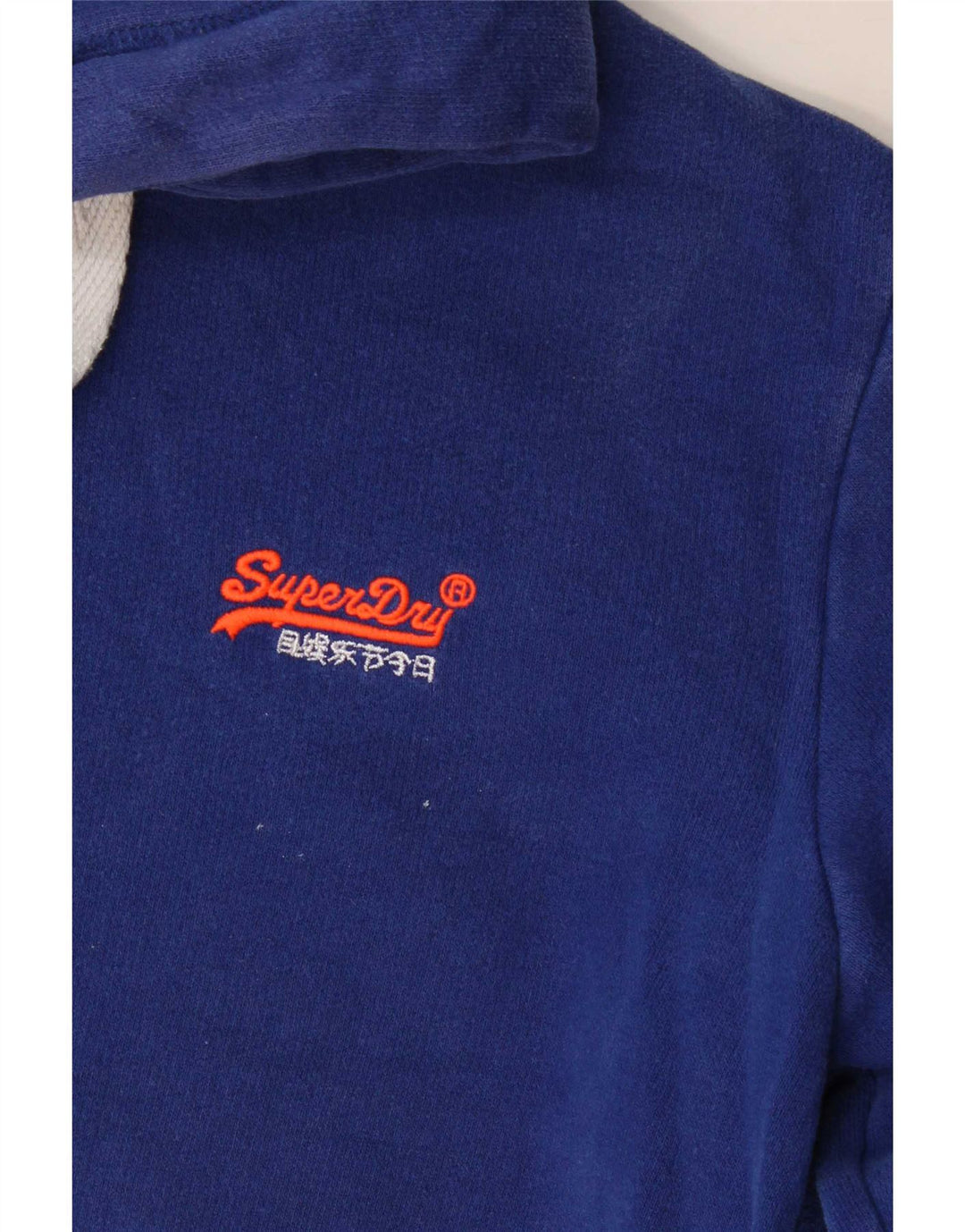 Pulover Superdry pentru bărbați, bumbac mic albastru