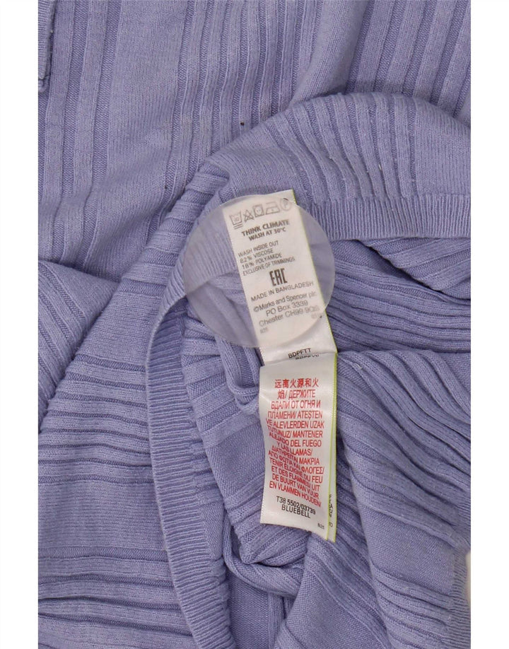 Pulover pentru femei Marks & Spencer, cu mânecă scurtă, cu gât crew, UK 14 Medium B
