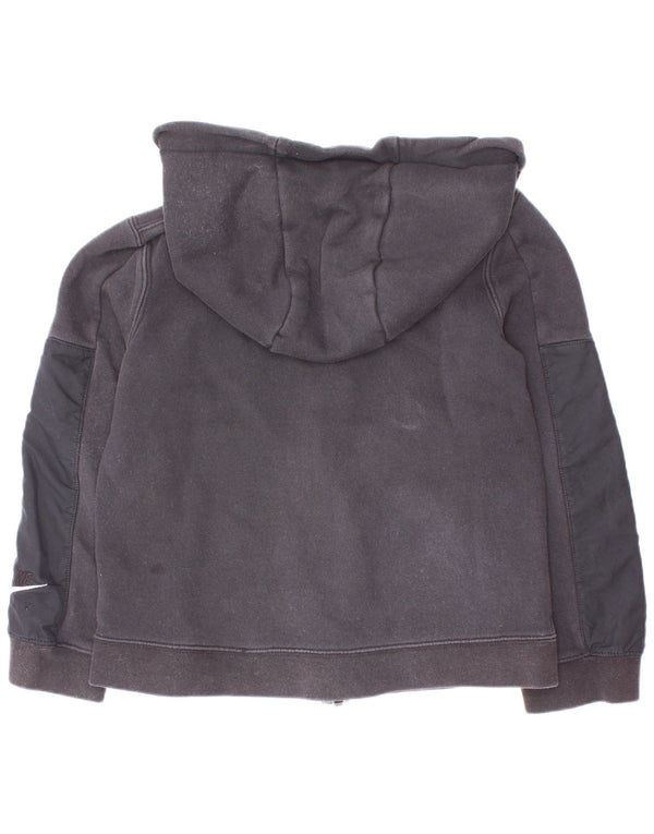Pulover Nike pentru băieți, cu captură standard, cu fermoar, 6-7 ani, XS, bumbac negru