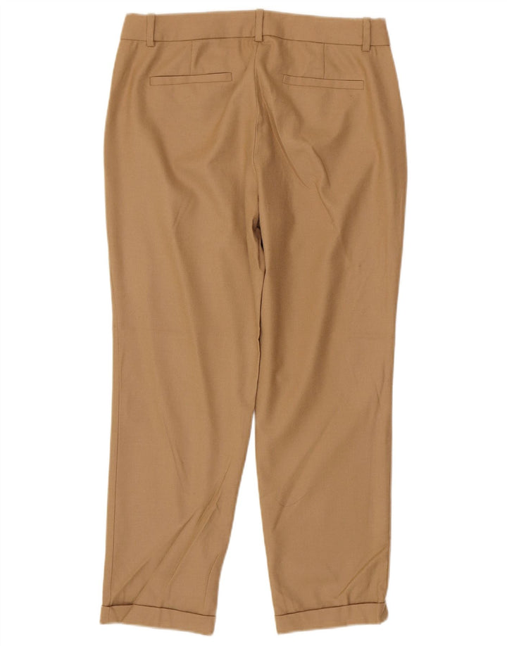 Pantaloni capri drepti pentru femei J. CREW US 4 Small W30 L26 Bej Lână