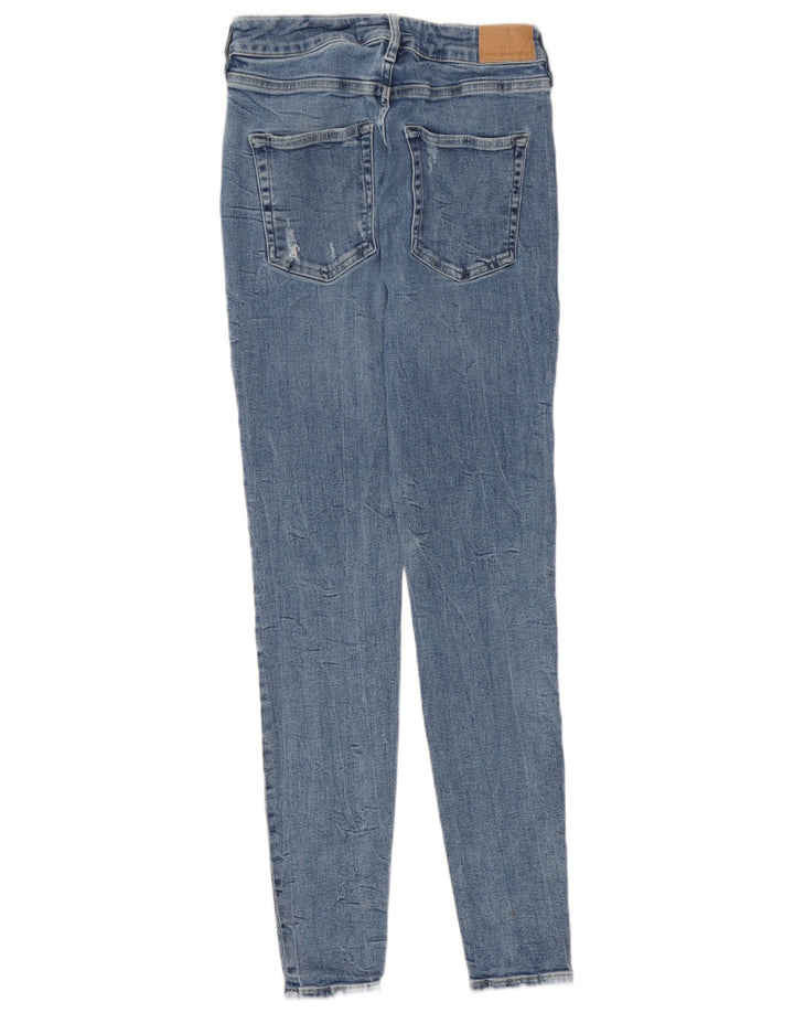 Blugi skinny distressed pentru femei Superdry W30 L29 albastru
